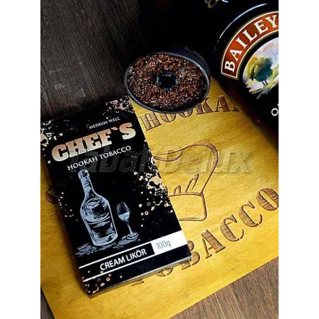 Табак Chefs Cream Liqueur (Чевс Крем Ликёр) 100 грамм вкус ликёра «Бейлис», сливоки с сладостью и лёгкие нотки алкоголя 🥛🍸