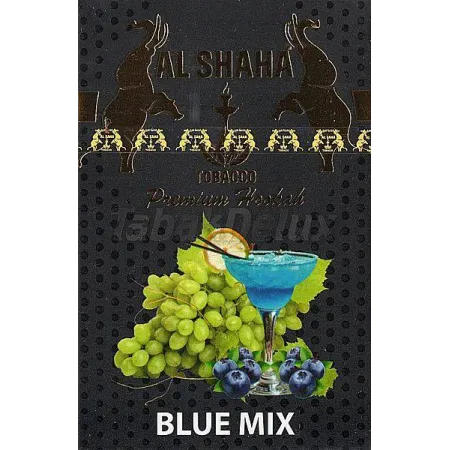 Al Shaha Blue Mix (Блю Микс) 50 грамм Вкус 🍇Виноград 🍋Лайм 🫐Черника