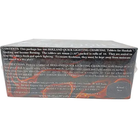 Вугілля Holland Quick Lighting (10 штук) в упаковці