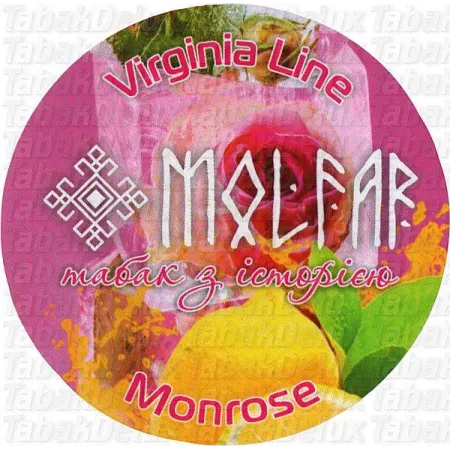 Molfar Virginia MonRose (МонРоуз) 40 грам зі смаком 🍋🌹🍯🌿 Лимон, Троянда, Мед, М'ята