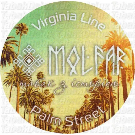 Molfar Virginia Palm Street (Палм-стріт) 40 грам Смак 🍌🥭🍈🥥 Банан, Гуава, Диня, Кокос