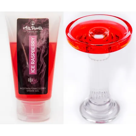 Гель для Кальяну AirFruits Ice Raspberry 60 грам - це освіжаючий смак малини з льодом, який створить охолодну атмосферу