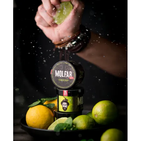 Тютюн Мольфар Чилл Рефрешер (Molfar Chill Refresher) 40 грам смак лайма 🍋‍🟩, лимона 🍋 та ментолу ❄️