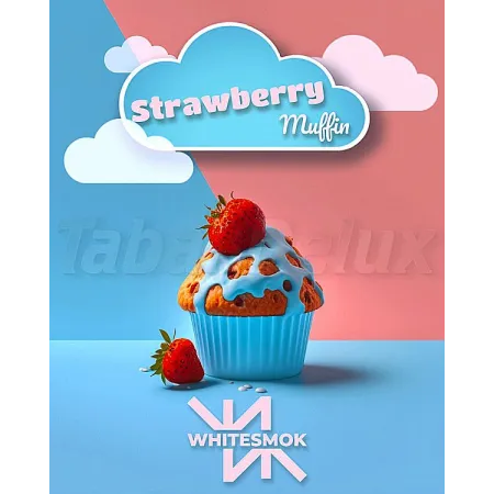 WhiteSmok Strawberry Muffin (Полуничний Мафін) 50 грам Смак 🍓 Полуниця, 🧁 Маффін