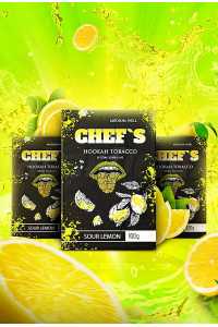 Тютюн Chefs Sour Lemon (Чевс Кислий Лимон) 100 грам смак освіжаючого кислого лимона 🍋
