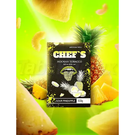 Тютюн Chefs Sour Pineapple (Кислий Ананас) 40 грам Смак 🍍 Кислий ананас