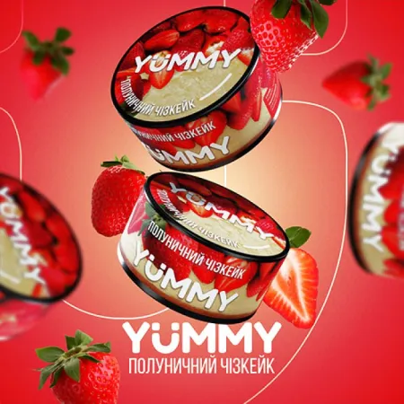 Yummy Strawberry Cheesecake (Полуничний Чізкейк) 100 грам Смак 🍓 Полуниця, 🍰 Чізкейк
