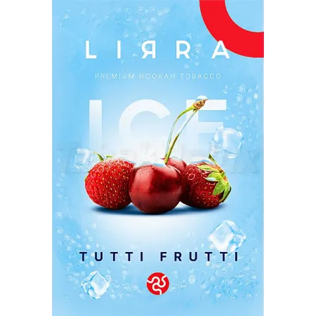 Lirra Ice Tutti Frutti (Льод Тутті Фрутті) 50 грам Смак ❄️ Льод, 🍒 Вишня, 🍓 Полуниця