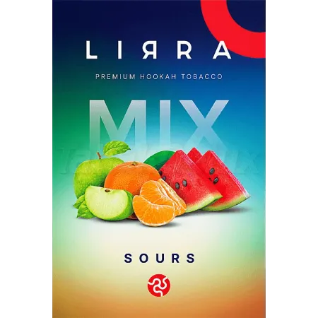 Lirra Sours (Соурс) 50 грам Смак 🍉Кавун, 🍏Яблуко, 🍊Мандарин