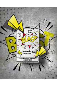Blast Soft Strawberry Banana Smoothie (Клубнично-банановый смузи) 50 грамм Вкус 🍓 Клубника, 🍌 Банан