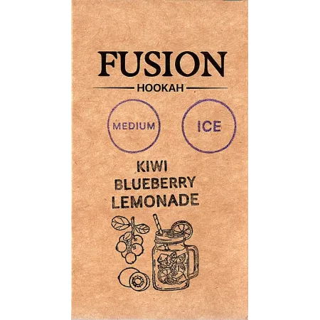 Fusion Medium Ice Kiwi Blueberry Lemonade (Лёд Киви Черника Лимонад) 100 грамм Вкус 🥝 Киви, 🫐 Черника, 🍋 Лимонад, ❄️ Лёд