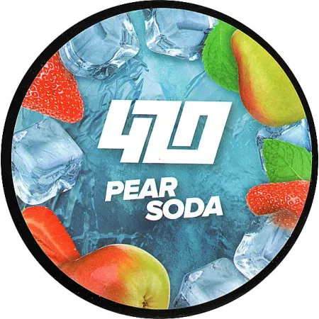 Тютюн 420 Pear Soda (Груша Содова) 100 грам Смак 🍐 Груша, 🍓 Полуниця, ❄️ Лід