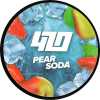 Тютюн 420 Pear Soda (Груша Содова) 100 грам Смак 🍐 Груша, 🍓 Полуниця, ❄️ Лід
