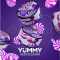 Yummy Purple Candies (Фіолетові Цукерки) 100 грам Смак 🍒🍇🍭🍓 Вишня, Чорний виноград, Леденець, Малина