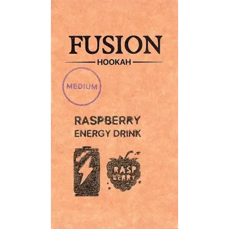 Fusion Medium Raspberry Energy Drink (Малиновий Енергетик) 100 грам Смак 🍇 Малина, ⚡ Енергетик