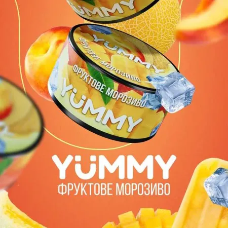 Yummy Fruit Ice Cream (Фруктовое Мороженое) 100 грамм Вкус 🍈🥭🍑❄️ Дыня, Манго, Персик, Лёд