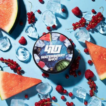 Табак 420 Waterberry Shot (Смородина Малина Арбуз) 100 грамм