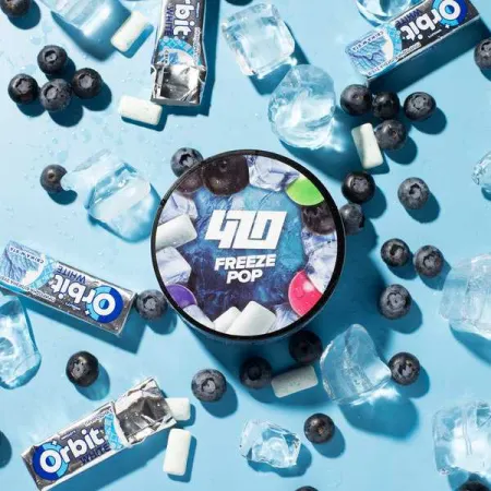 Тютюн 420 Freeze Pop (Орбіт Чорниця Жуйка) 100 грам