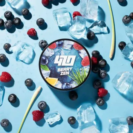 Тютюн 420 Berry Zen (Лемонграсс Лохина Малина) 100 грам